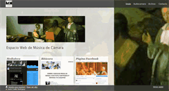 Desktop Screenshot of musicadecamara.com.es